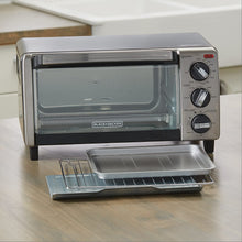 Load image into Gallery viewer, BLACK+DECKER  4-Slice Toaster Oven with Natural Convection, Black, TO1750SB