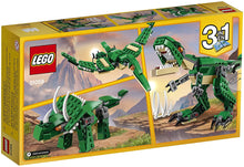 Load image into Gallery viewer, LEGO Creator Mighty Dinosaurs 31058 Build It Yourself Dinosaur Set, Create a Pterodactyl, Triceratops and T Rex Toy (174 Pieces)