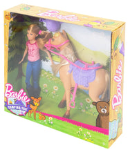 Load image into Gallery viewer, Barbie Camping Fun Stacie Doll Horse Set