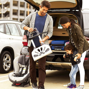 Munchkin Brica Smart Move Car Seat Travel Cart, Airport Transporter, Grey