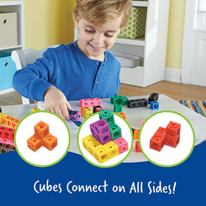 Learning Resources MathLink Cubes, Homeschool, Educational Counting Toy, Math Blocks, Linking Cubes, Early Math Skills, Math Cubes Manipulatives, Set of 100 Cubes, Easter Gifts for Kids, Ages 5+