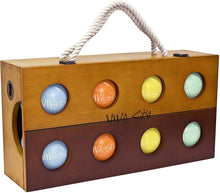 Load image into Gallery viewer, Viva Sol Premium Resin Bocce Ball Set with Wooden Case for Outdoor Play with Two to Eight Players