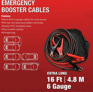 AAA 4326AAA Heavy Duty 16' 6 Gauge Booster Cable