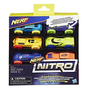Nerf Nitro Foam Car 6-Pack (Version 2)