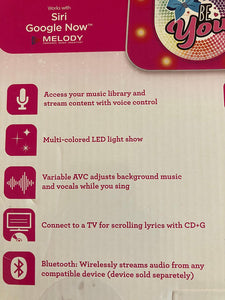 Jojo Siwa CD G Karaoke Machine with One Wired Microphone