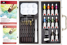 Load image into Gallery viewer, Beginner Watercolor Painting Wood Box Set