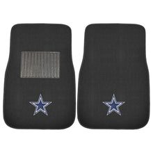 Load image into Gallery viewer, Fanmats 10316 NFL Dallas Cowboys 2-Piece Embroidered Car Mat