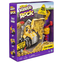 Load image into Gallery viewer, Kinetic Rock - 3-in-1 Loader with Construction Tools and Gold Kinetic Rock, for Ages 3 and Up