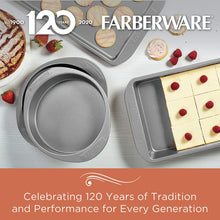 Load image into Gallery viewer, Farberware Nonstick Bakeware Fluted Mold Baking Pan / Nonstick Fluted Mold Cake Pan, Round - 10 Inch, Gray