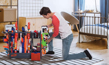 Load image into Gallery viewer, NERF Elite Blaster Rack - Storage for up to Six Blasters, Including Shelving and Drawers Accessories, Orange and Black