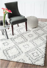 Load image into Gallery viewer, nuLOOM Iola Soft &amp; Plush Shag Area Rug, 7&#39; 10&quot; x 10&#39;, White