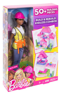 Barbie Builder Doll & Playset, Black Hair