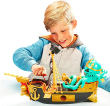 Load image into Gallery viewer, Treasure X Sunken Gold Treasure Ship Playset - 25 Levels of Adventure | Find Guaranteed Real Gold Dipped Treasure | Interactive Fun for All, Treasure Hunter