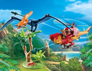 PLAYMOBIL® Adventure Copter with Pterodactyl Building Set