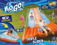 Load image into Gallery viewer, H2OGO! Triple Water Slide w/ Speed Ramp