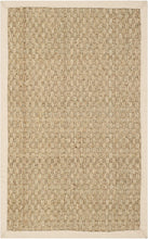 Load image into Gallery viewer, Safavieh Natural Fiber Collection NF114A Basketweave Natural and Beige Seagrass Area Rug (5&#39; x 8&#39;)