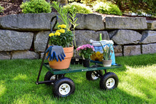Load image into Gallery viewer, Gorilla Carts GOR400-COM Steel Garden Cart with Removable Sides, 400-lbs. Capacity, Green