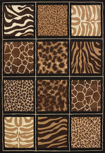 United Weavers of America Legends Collection Safari Square Rug, 5'3" by 7'2"
