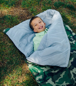 Pacific Play Tents 23335 Kids Green Camo Dome Tent Set with Sleeping Bag and Chair