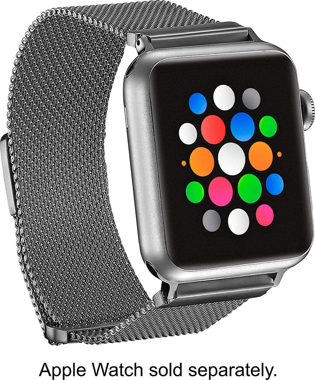 Platinum Magnetic Stainless Steel Mesh Band for Apple Watch (PT-AWB38SMB) Silver - 38MM - New