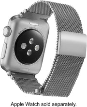 Load image into Gallery viewer, Platinum Magnetic Stainless Steel Mesh Band for Apple Watch (PT-AWB38SMB) Silver - 38MM - New