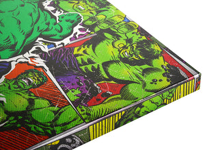 Edge home Products A2502HU-4 Metallic Canvas 25x25 Hulk Retro, Marvel